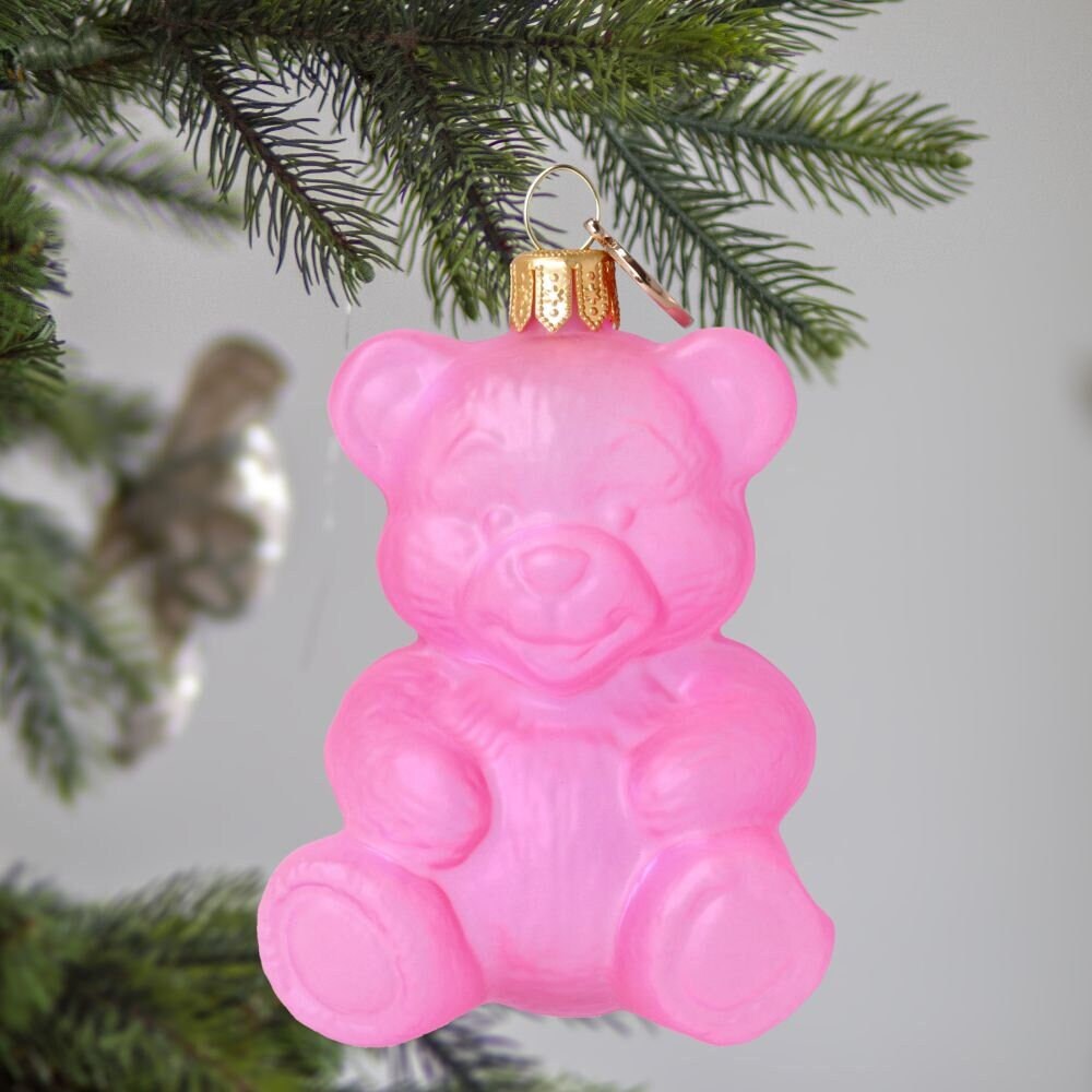 Glass Jelly Gummy Bear Glass Christmas Ornament Handmade decoration