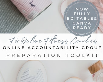 EDITABLE Online Accountability Group Prep Toolkit - Canva Ready