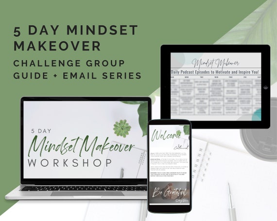 5 Day MINDSET MAKEOVER Challenge Group Guide & Email Workflow Series | Coach Free Group | BODi Coach Template | Done For You | Mental Health