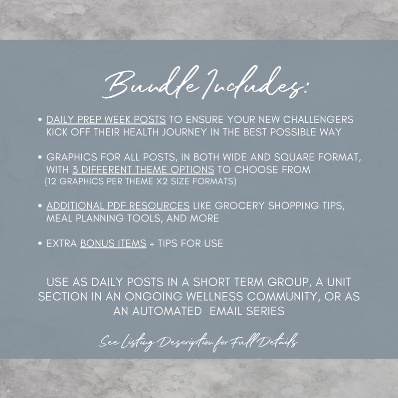 Prep Week Bundle Health and Fitness Coach Challenge Group BODi Coach Group Guide Beachbody Coach DFY Posts Email Workflow image 2