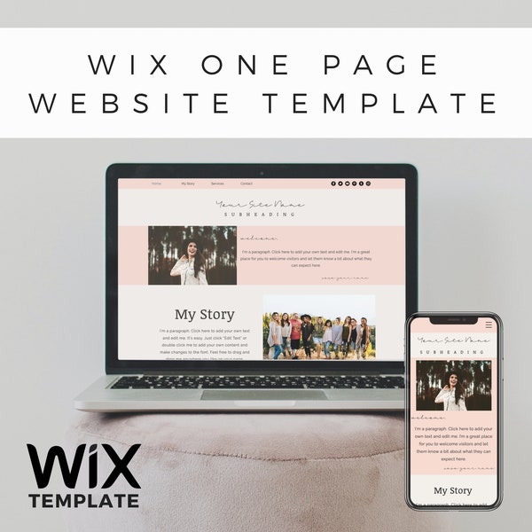 Modèle WIX | Site Web d’une page | Bien-être Business | Influenceur | Modèle de site Web Wix | Pêche | Modèle simple | Beachbody | Bodi