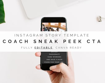 Editable Instagram Story Template | Coach Sneak Peek | Coach Webinar CTA | IG Story Done For You | Coach Invite Template | Beachbody | BODi