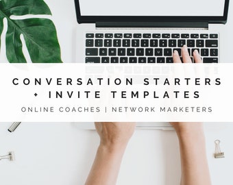 Conversation Starters & Invite Templates for Health + Fitness Coaches | Email Templates | Coach Conversations | Beachbody | Marketer | BODi