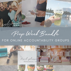 Prep Week Bundle | Health and Fitness Coach | Challenge Group | BODi Coach | Group Guide | Beachbody Coach | DFY Posts | Email Workflow