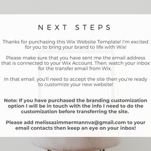 WIX Template One Page Website Wellness Business Influencer Wix Website Template Peach Simple Template Beachbody BODi image 3