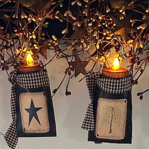 Primitive Decor , Hanging Ornamental, Primitive hangers