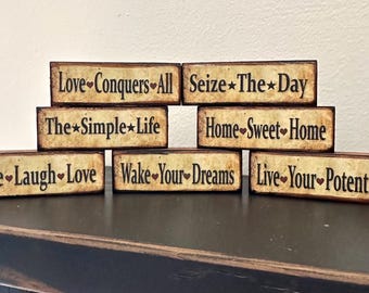 Primitive Decor, Rustic Decor, Country Decor, Shelf Sitter, Magnet.
