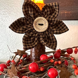 Primitive FlowerCandle Wrap, Primitive Decor, Modern Primitive