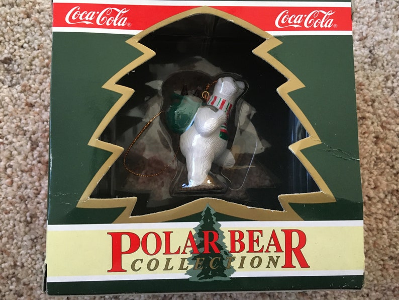 CocaCola Polar Bear Collection Ornament Etsy