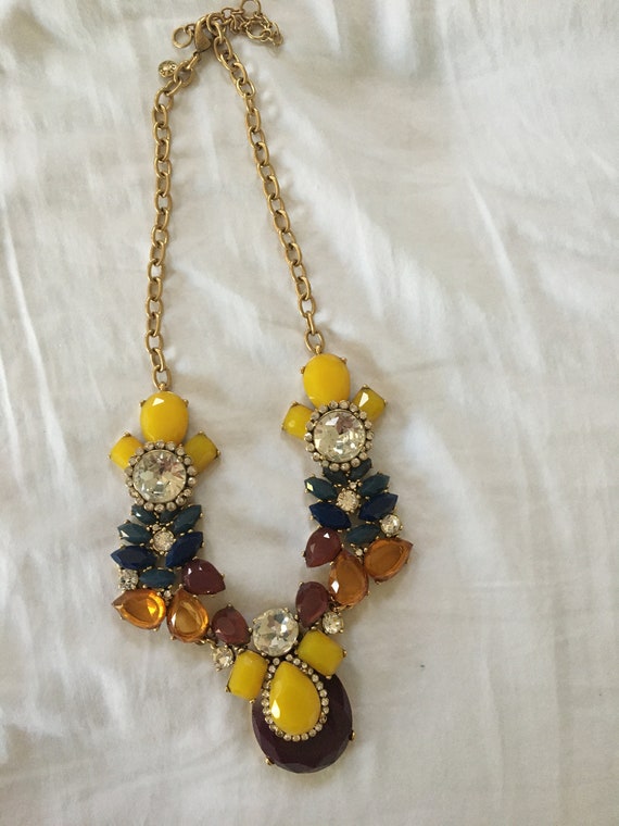 Gem statement necklace