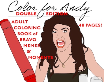 Bravo TV Coloring Book – Real Housewives Superfan 48 Pages (Digital Download)