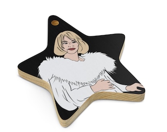 Addams Family Values Debbie Jellinsky Wooden Ornament | Cult Classic Film Fan Art