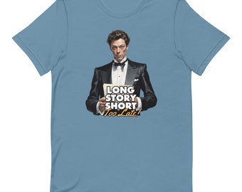 Clue T-Shirt – Tim Curry Wadsworth "Long Story Short" Comedy Movie Tee