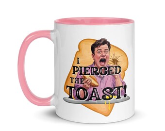 The Birdcage Mug - I Pierced the Toast! - Rare Unique Gift for fans of the Comedy Movie Musical - Gay Pride LGBTQ Drag Queen La Cage