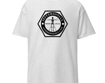 Bones T-Shirt - Jeffersonian Anthropology Unit - Crime Drama Murder Mystery TV Series