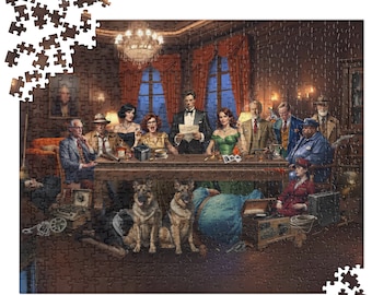 Clue Puzzle - &quot;Last Supper&quot; - Comedy Movie & Game - Whodunnit Murder Mystery - Unique Rare Gift for Fans of the Cult Classic Film