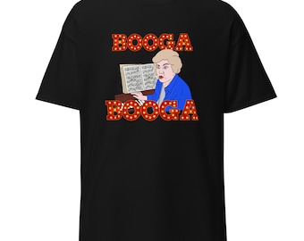SUPERSTAR T-shirt: "Booga Booga" Mary Katherine Gallagher - SNL Comedy Movie Sketch Film - Molly Shannon Will Ferrell