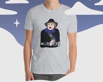 Murder She Wrote T-Shirt - Jessica Fletcher Angela Lansbury - Rare Unique Gift for Mystery Whodunnit Retro TV Show - Cabot Cove