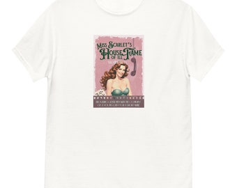 Clue T-Shirt - Miss Scarlet | Murder Mystery Movie Fans