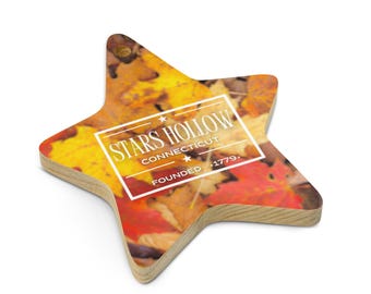 Stars Hollow Ornament – Gilmore Girls Gift, Connecticut Wooden Star