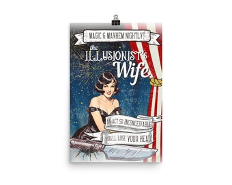 Clue Mrs. White Poster – Cult Comedy Film & Game Art Print (12x18)