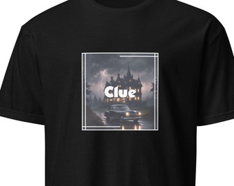 Clue T-Shirt – Boddy Mansion, Murder Mystery Movie & Game