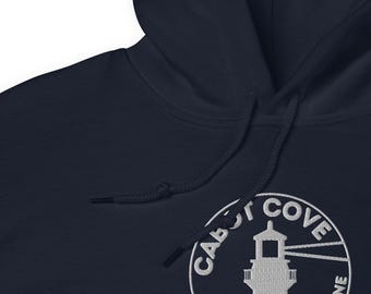 Murder She Wrote Embroidered Hoodie – Cabot Cove Maine | Mystery Fan Gift