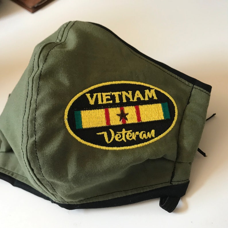 VETERAN of Vietnam Face Mask Etsy