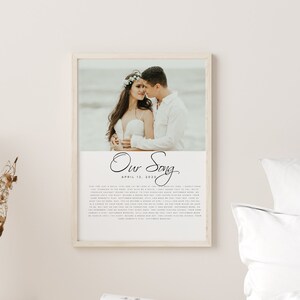 Our First Dance, Lyrics from your First Song, Lyrics First Dance, Digital Print, Wedding Wall Art, Wedding Inspiration, Wedding Gift