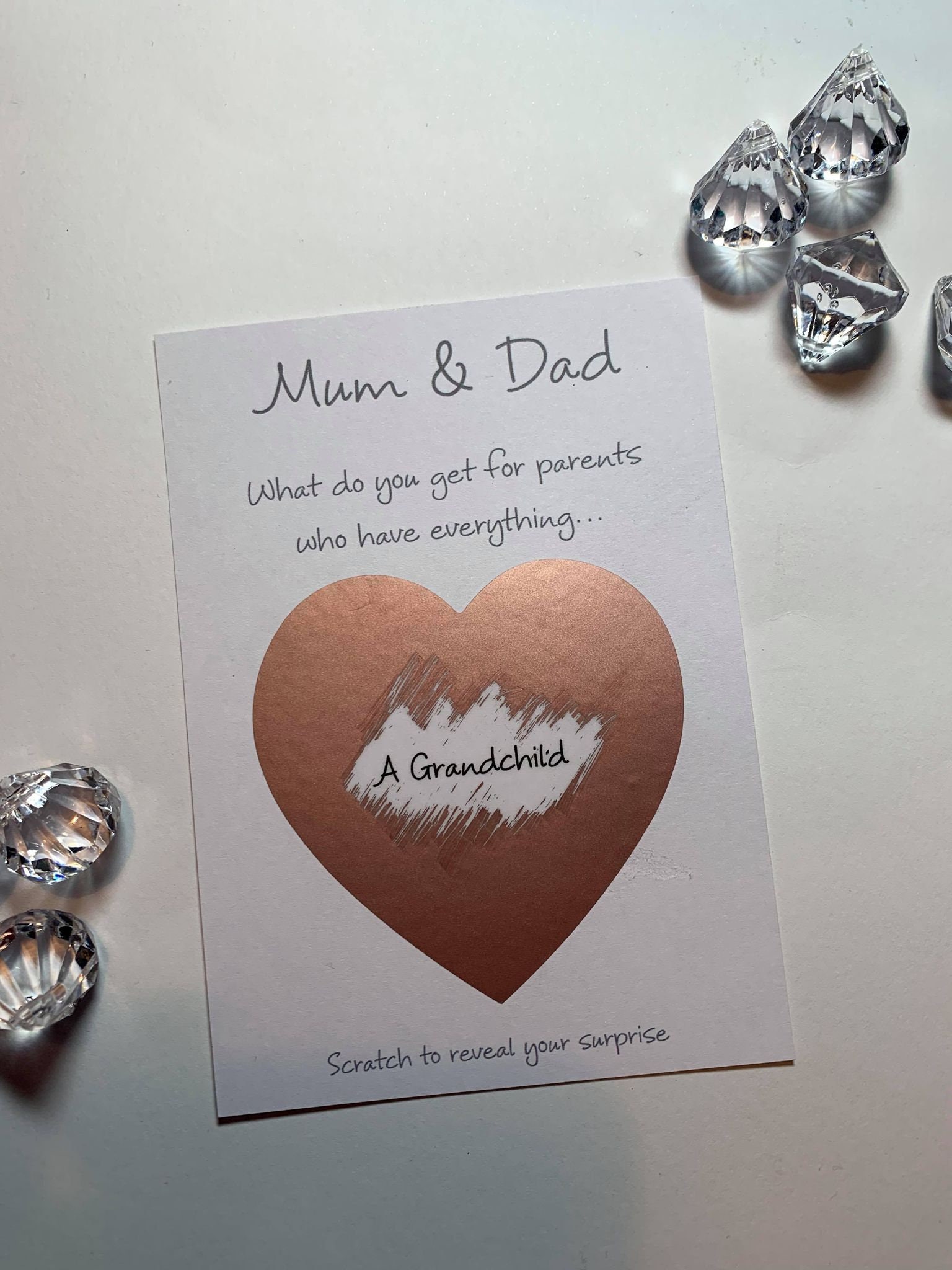 Personalised Scratch To Reveal Gift Reveal Holiday Reveal Etsy
