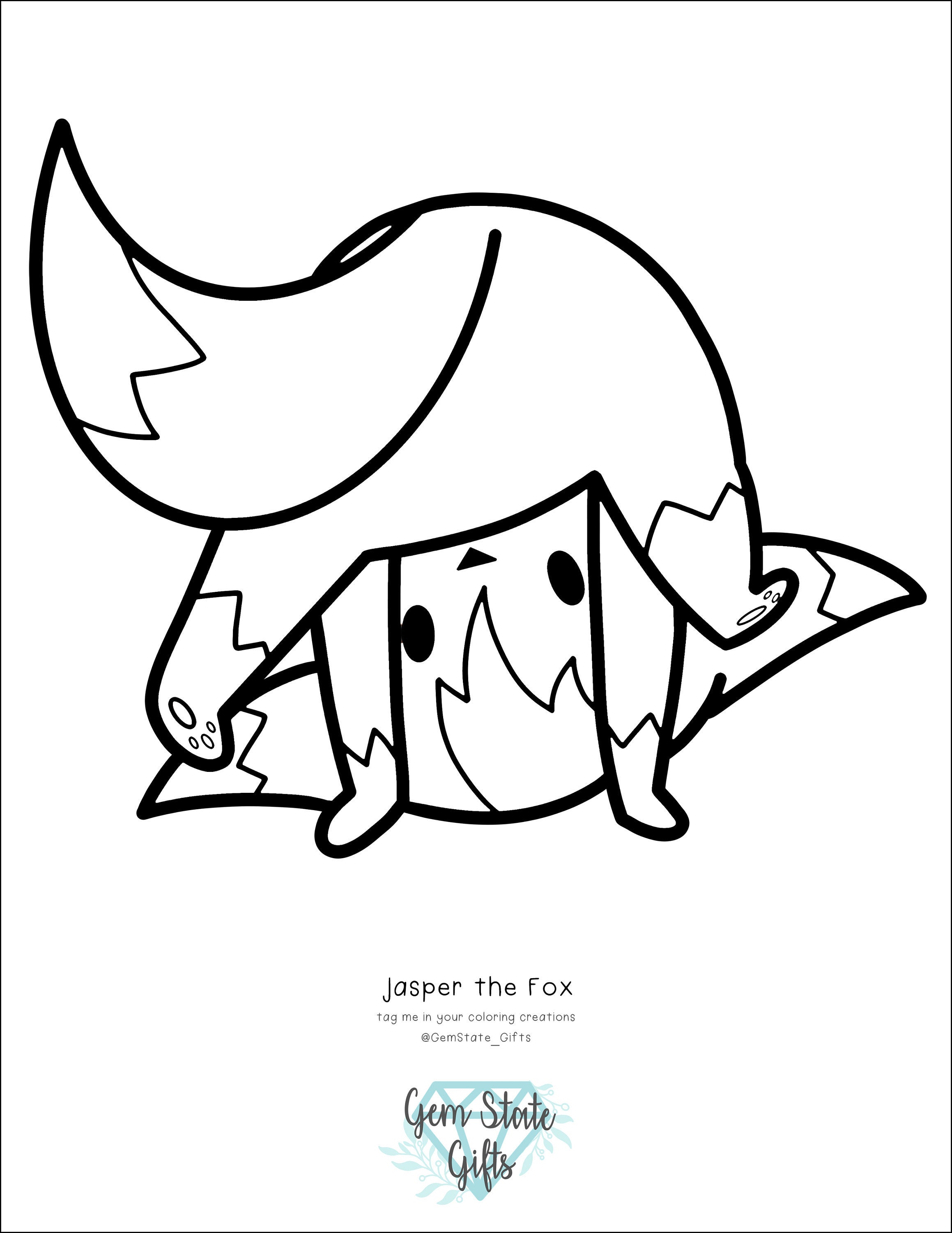 Jasper Coloring Page Digital Download Coloring Sheet Etsy