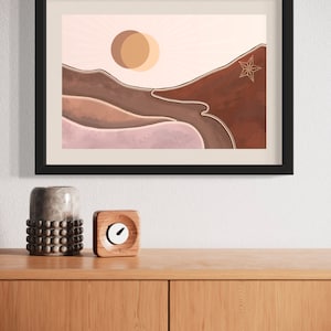 Modern El Paso Scenery Art Print
