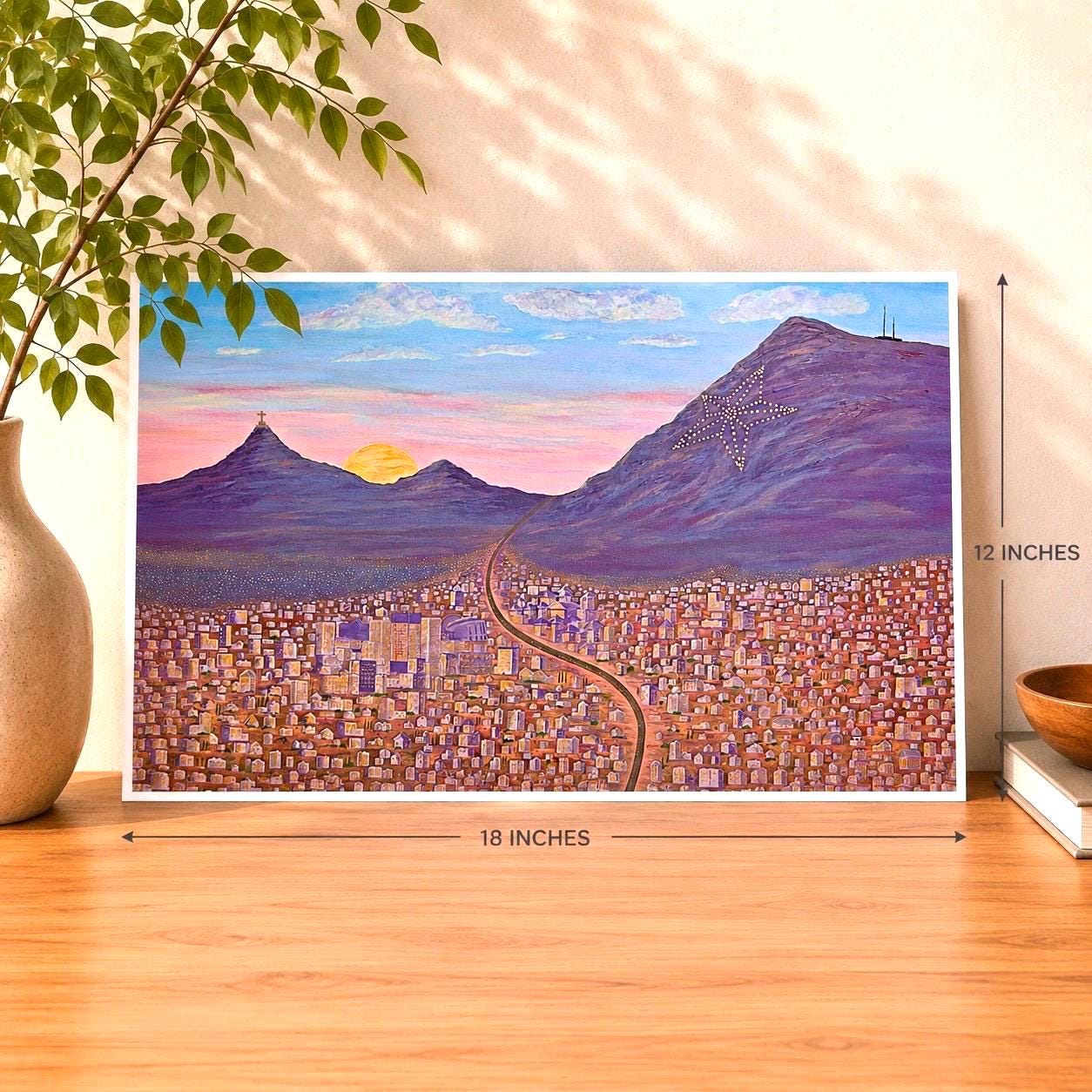 Fine Art Print | El Paso Texas Landscape | Original Art by Andy