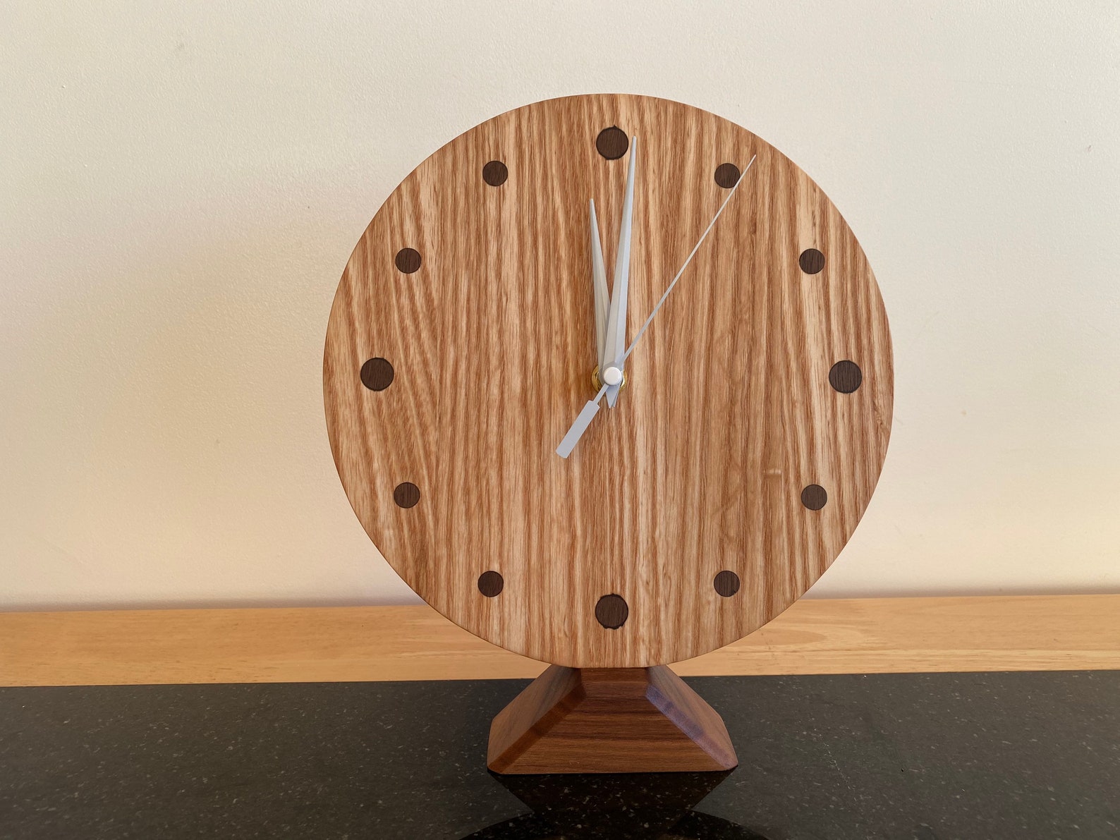 Freestanding clocks handmade bespoke hardwood Etsy