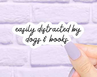Bookish Stickers, Dog Stickers, Cute Stickers, Aesthetic Stickers, Laptop Decals, Reading Stickers