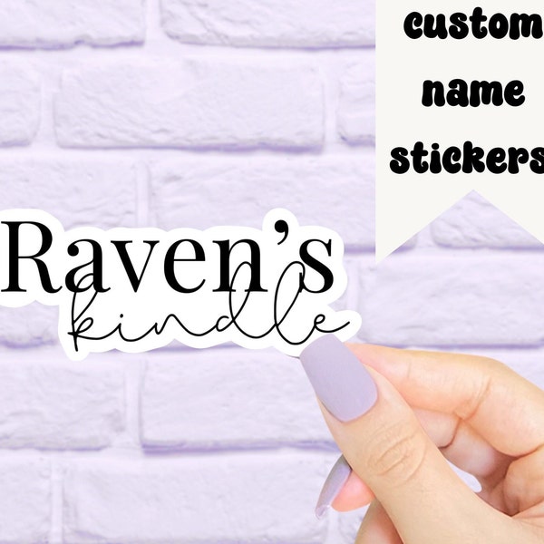 Personalized Kindle Stickers, Book Stickers, Reading Stickers