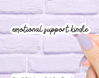 Emotional Support Kindle Sticker, Book Stickers, Reading Stickers, Cute Stickers