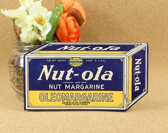 Nut-Ola Armour and Co. Oleomargarine Advertising Pamphlet - Vintage Paper Pullout - Collectible Paper Ephemera