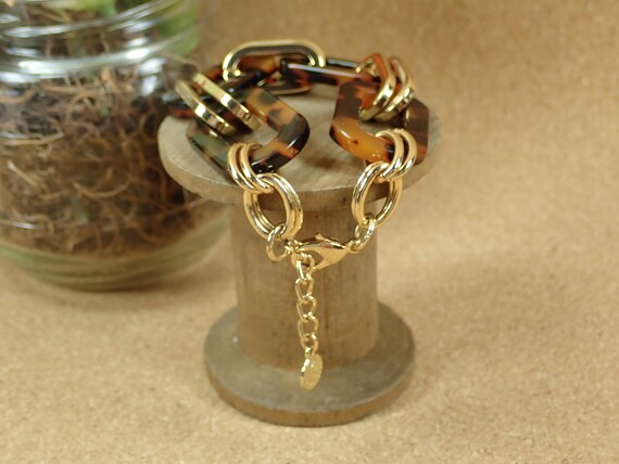 Charter Club Leopard Print Chain Link Bracelet - … - image 3