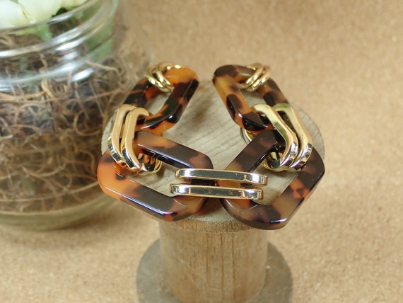 Charter Club Leopard Print Chain Link Bracelet - … - image 1