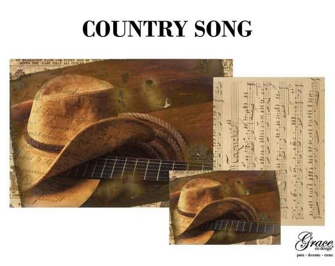 Country Song Decoupage Pack by Grace on Design