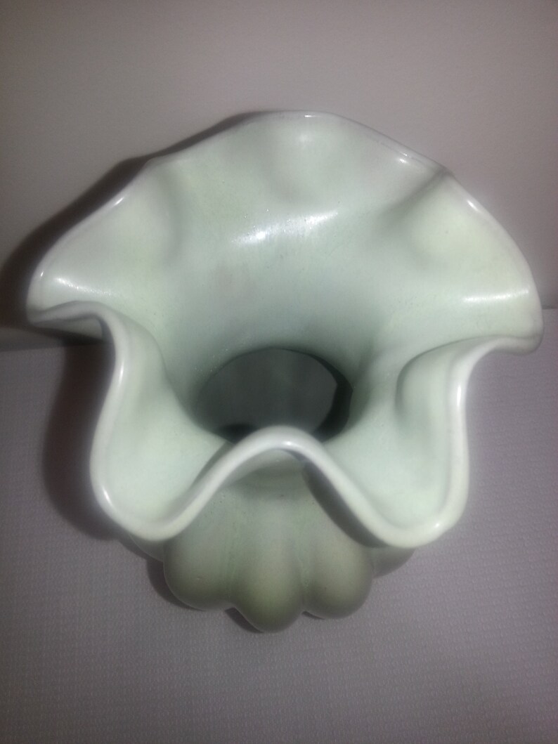 Collectible Vase Celadon Glazed Vase Elegant Decor /& Collectible Monochrome glaze vase. Vintage Handmade Ceramic Vase Decor Vase