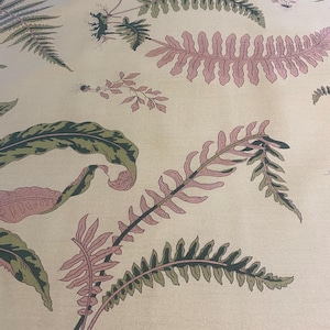 3 yards, Ferns Printed Woven Fabric, Medium Weight