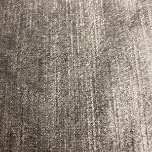 1 yard 13&quot;, Silver Velvet Luxury Upholstery Fabric Medium/Heavy Weight