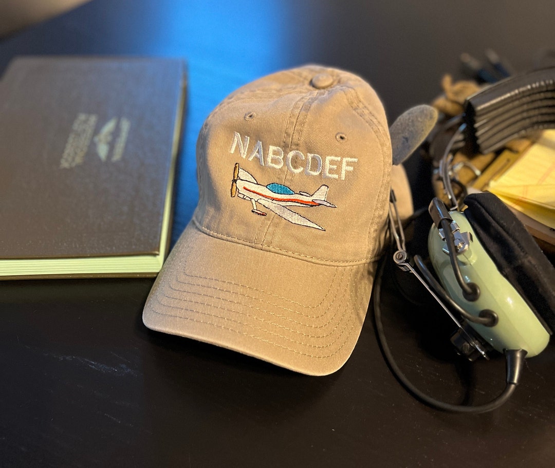 Custom Nnumber Aviation Aircraft Hat Your Plane Here Etsy