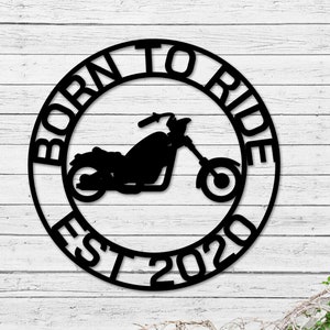 Christmas Gift, Holiday Sale, Motorcycle Metal Sign, Metal Garage Sign, Motorcycle Decor, Man cave,Fathers Day Gift, Workshop Sign, Gift Dad