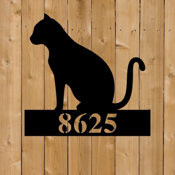 Cartel Decorativo Vintage Shabby Para Puerta: 'Dondequiera Que Se Instale Un Gato' - Placa De Madera Para Cualquier Habitación