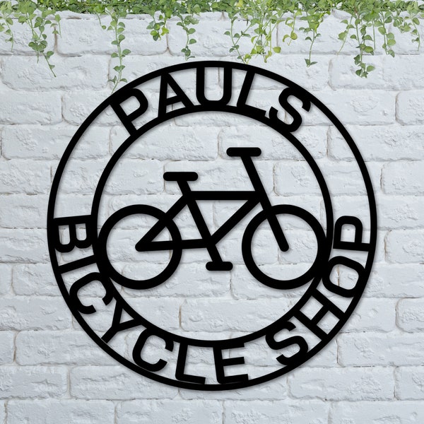 Bicycle Metal Sign, Wall Decor, Metal Biker Wall Art, Cyclist Wall Art, Bicycle Lover Gift, Home Decoration, Bicycle and City Sign, Biking