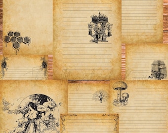 Green Witch Book Of Shadow Printable Pages- Páginas de grimorio, 21 páginas