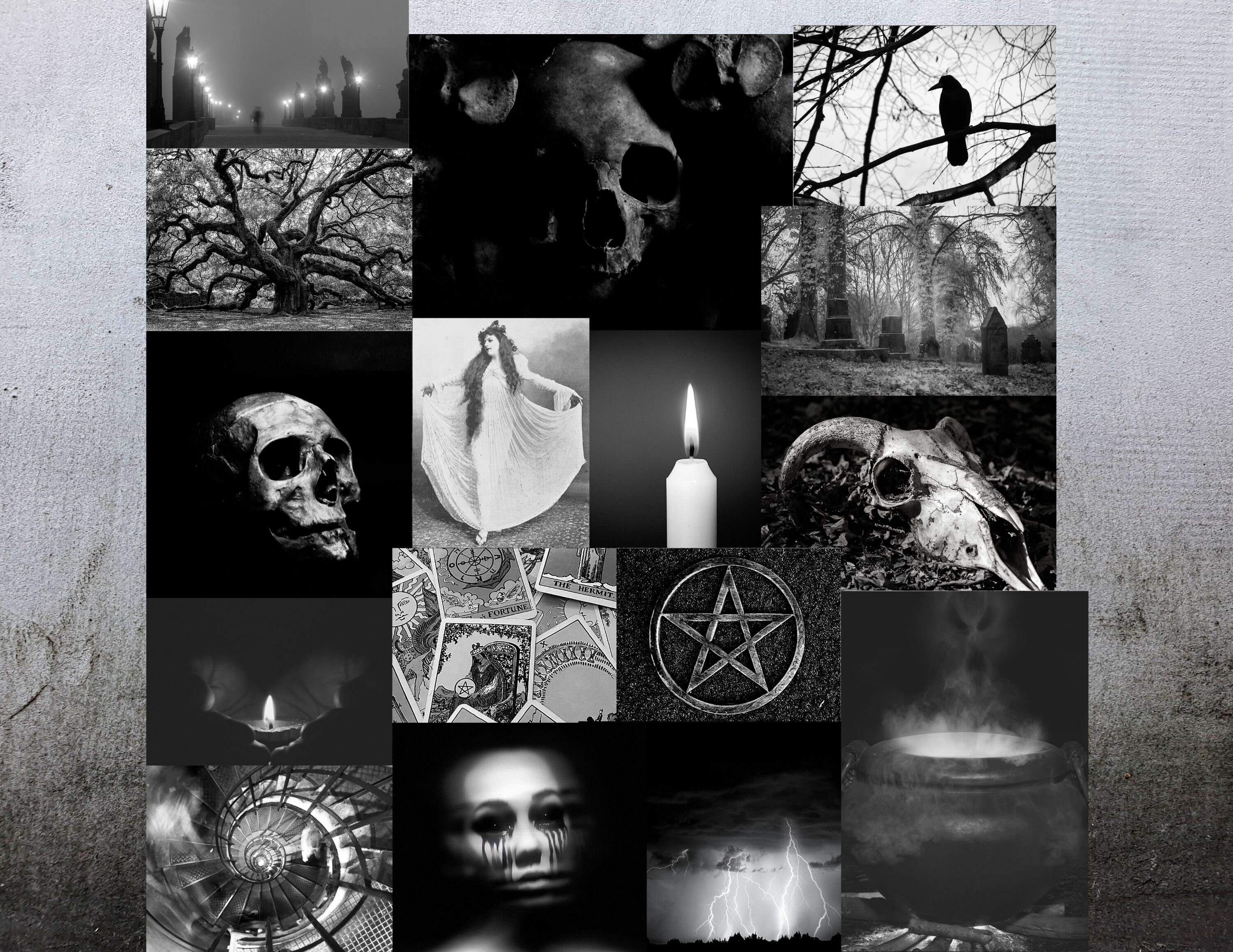 Witchy Wall Art Witch Aesthetic Art Witchy Collage Digital - Etsy